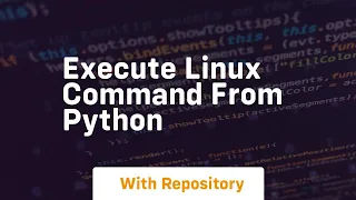 execute linux command from python