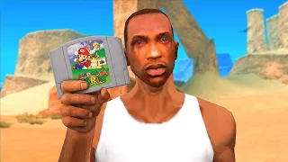 Me pasé GTA San Andreas Jugando como Mario 64 (Todas las Misiones)