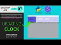 Display clock and update timestamp in real-time on GUI Desktop app using Python and Tkinter