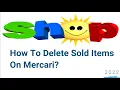How To Delete Sold Items On Mercari in 2022 How To Hide Sold Items On Mercari