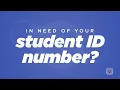 Find Your Student ID Number