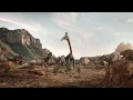 The Dinosaurs 2026 Arambourgiania roars at edmontoaurus
