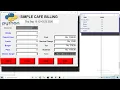 Create Simple cafe billing GUI Using Python Tkinter