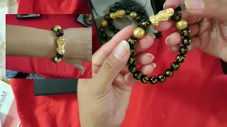BUDDAH POWER PIXIU BLACK OBSIDIAN WEALTH BRACELET from Buddah Power