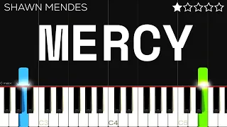 Download Shawn Mendes - Mercy | EASY Piano Tutorial MP3
