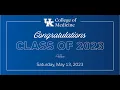 UK College of Medicine Graduation Ceremony 2023