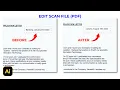 How to Edit Text Document Scan PDF Adobe Illustrator Tutorials