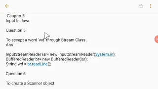 Chapter 5 Input In Java Part 3 class 9 icse