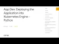 App Dev Deploying the Application into Kubernetes Engine - Python Qwiklabs