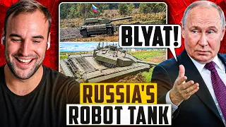 Russians Unveiled a New Robot Tank - and it GOT STUCK in the mud Immediately