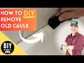 How to DIY Remove 100 Silicone Caulk Old Stubborn Stuck to the Fiberglass Shower Tub