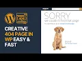 How To Create An Amazon Style 404 Page in WordPress For Beginners - Creative Not Found Template
