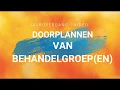 Lagu FysioOne Jaarovergang - Doorplannen van een behandelgroep