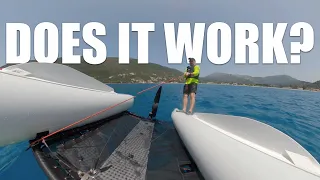 Capsize Full Inversion and Righting Procedure: Minicat Inflatable Catamaran