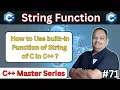 String Function in C with Example How to Use Built in Function of String of C in C