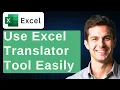 How To Use The Microsoft Excel Translator Tool 2026 Guide