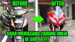 supra modif ninja perakitan bracket fairing 