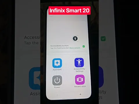 infinix smart 20 Accessibility Settings #infinixsmart20 #trending #viralvideo #shorts