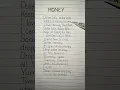lisa money song #lyrics @lalalisa #lyricvideo #blackpink #kpop