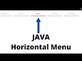 Java Tutorial - How To Design a Horizontal Menu In Java Netbeans with source code