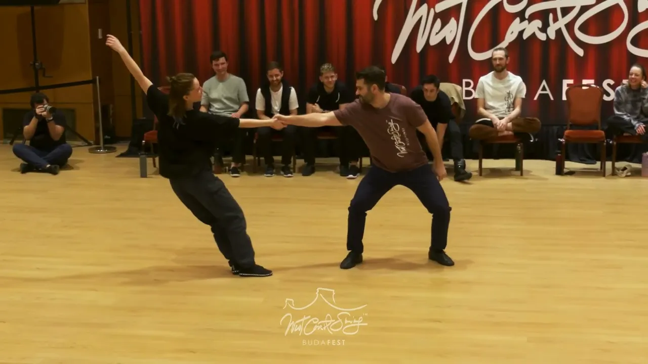 Improv West Coast Swing Dance - Ben Morris & Victoria Henk - Budafest 2024 Pro Jack & Jill Extended