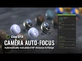 Camera Auto-Focus Automatically Calculate DOF Distance Range - iClone Python Plugin FREE