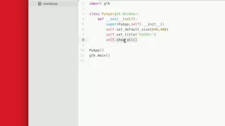 PyGtk Tutorial - Window
