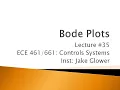 ECE 461 35 Bode Plots