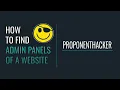 E1 Ethical Hacking Tutorials How To Find The Admin Panel Of A Website