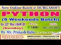 PYTHON 5 Weekends Batch Online Training DURGASOFT