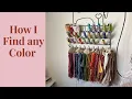How I Organize My DMC Embroidery Floss DMC Thread Tracker Storage System