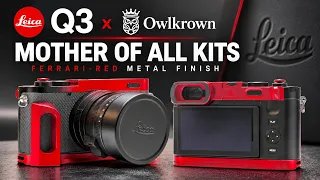Leica Q3 x Owlkrown | Mother of All Kits | Ferrari-Red Metal Finish