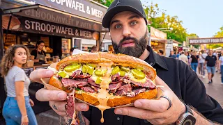 24 HORAS PROVANDO COMIDA DE RUA EM AMSTERDÃ (HOLANDA)