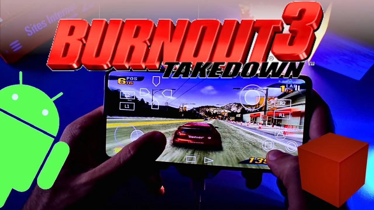 Burnout 3 Takedown Android Gameplay | PS2 Emulator Android | Nethersx2 Android
