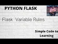 7 Python Flask Tutorial for Beginners Flask Variable Rules Hindi