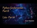 python Lists Part 4 Looping through members of a list