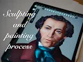 sculpting and painting process in Forger app (iPad)
