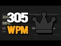 TYPING 305 WPM FOR 15 SECONDS WORLD RECORD