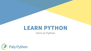Ep 1 - Intro to Python