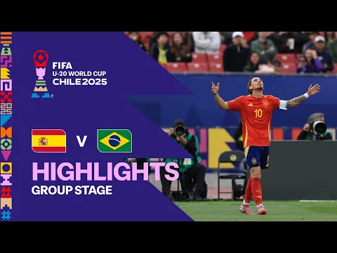 Video Thumbnail: Spain vs Brazil Highlights | FIFA U-20 World Cup Chile 2025