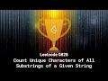 Leetcode 0828 Count Unique Characters of All Substrings of a Given String
