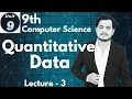 Quantitative Data 9th Computer Science - Chapter 9