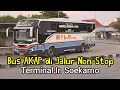 Meriah  Banget Bus AKAP keren di Pintu Keluar Terminal Ir. Soekarno Klaten