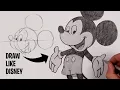How To Draw Mickey Mouse Sketch Tutorial