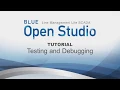 BLUE Open Studio Tutorial Testing and Debugging