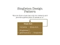 Singleton design pattern in Java - Part 2
