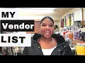 Vendor list Beauty supply store wholesale vendors I use