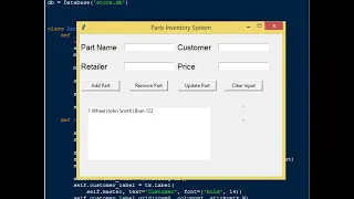 Parts Inventory System in Python