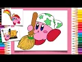 Coloring Artist Cleaning Cook Kirby - Kirby Coloring Pages Labolina Coloring TV