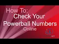How to check your Powerball Numbers online